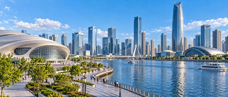 City scene: Binhai New Area