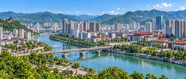 City scene: Honghuagang