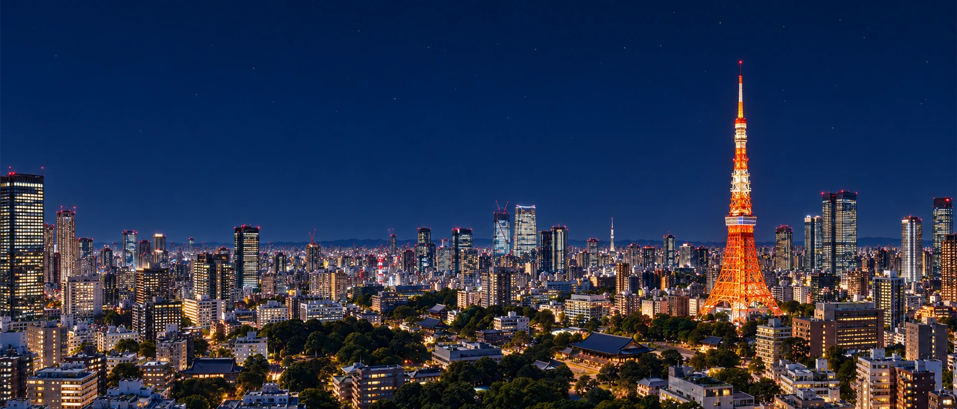 Tokyo cityscape at night
