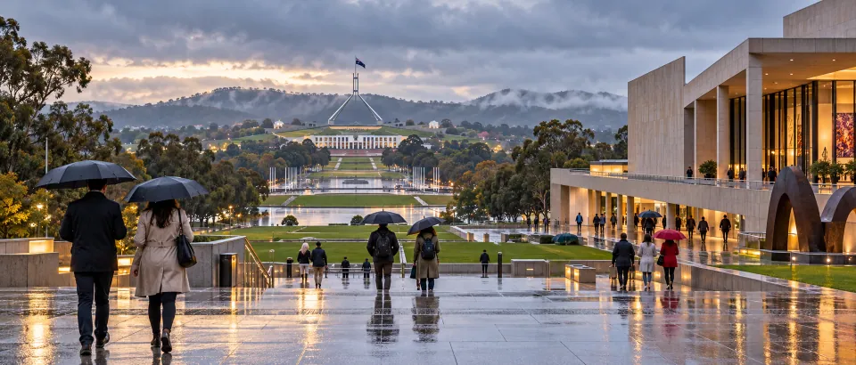 How to plan a rainy day in Canberra: stay drier between national institutions — CityTimeDate