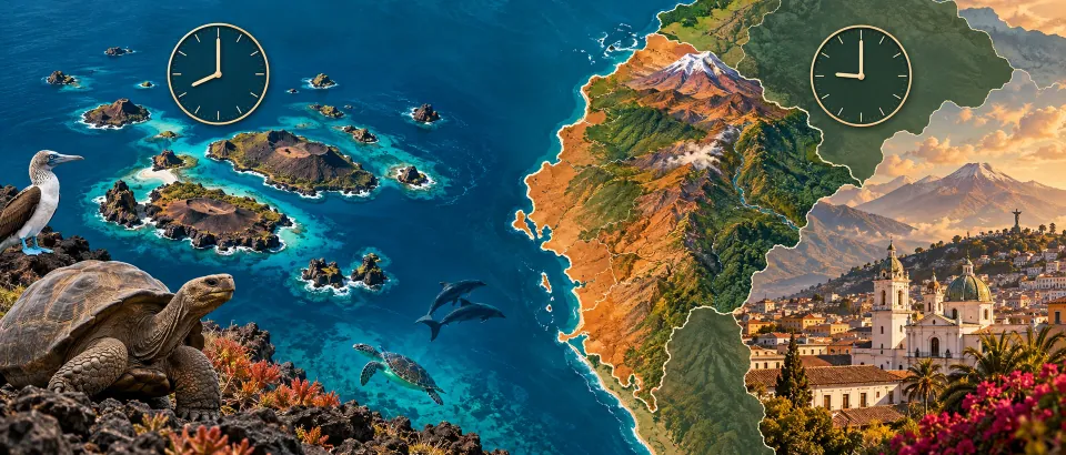 Guayaquil local time: mainland Ecuador and the Galápagos time zones — CityTimeDate