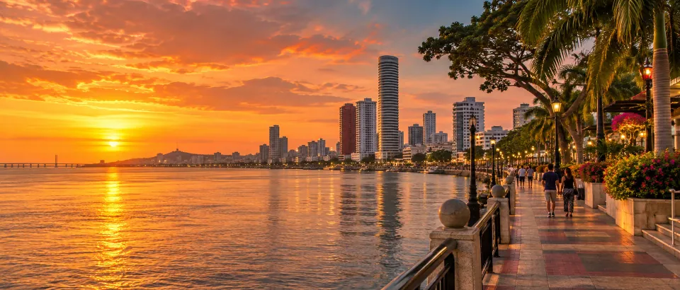 Guayaquil sunrise and sunset: choosing a time for a riverfront walk — CityTimeDate