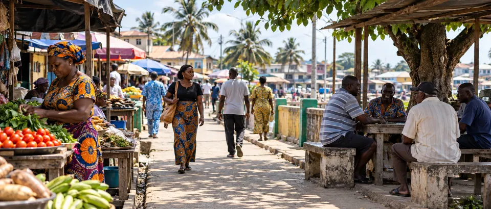 Short walks around Warri Market: identifying meeting points and coordinating pickups — CityTimeDate
