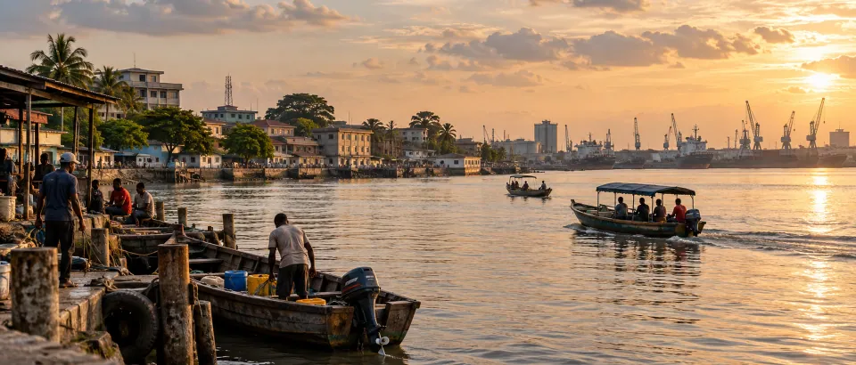 Finding landmarks on a first visit to Warri: dividing the market, waterfront, and main roads — CityTimeDate